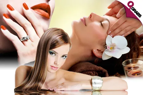 For QR85 Get a Mani with Semi-Permanent Gel OR for QR225 Enjoy an Ayurvedic Body Massage OR for QR850 Get a Natural Keratin Botox Hair Treatment! (QR170/QR450/QR1700 Value)